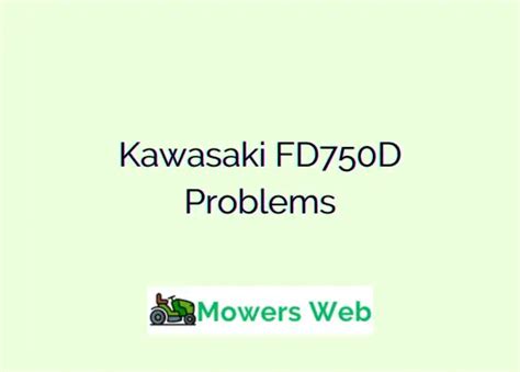 Kawasaki FD750D Low power issues 